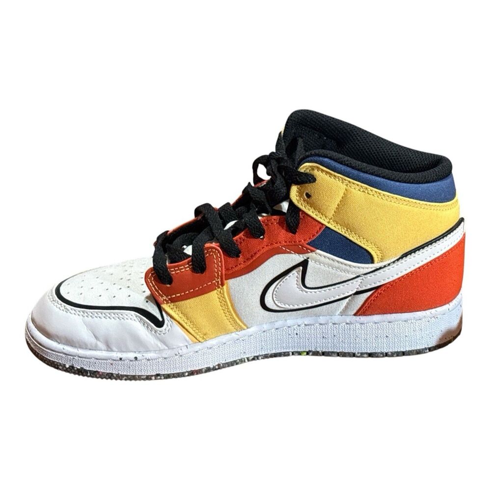 Nike Air Jordan Air Jordan 1 Mid SE GS Sneakers  DV1316-100 Size 7Y  Women’s 8.5 - Picture 5 of 16